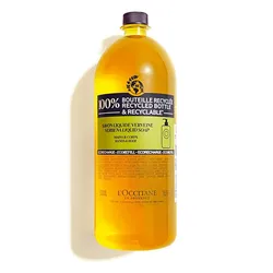 Gel Xà Phòng Tắm & Rửa Tay  L'Occitane Eco-Refill Bơ Đậu Mỡ Hương Cỏ Roi Ngựa Shea Butter Verbena Liquid Soap 500ml