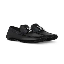 Giày Lười Nam Louis Vuitton LV Monte Carlo Moccasin Black Màu Đen Size 40