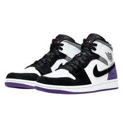 Giày Thể Thao Nữ Nike Air Jordan 1 Mid SE Purple (GS) BQ6931-105 Phối Màu Size 35.5