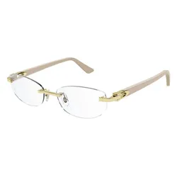 Gọng Kính Unisex Cartier CT0318O 004 Màu Be