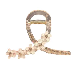 Kẹp Tóc Nữ Kya Jewel Twinkle Bloom HC105-H Màu Hồng Nhạt