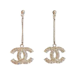 Khuyên Tai Nữ Chanel Orecchini CC Argento Màu Bạc