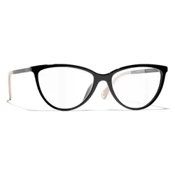 Kính Mắt Cận Chanel Cat Eye Glasses 3470U C534 Màu Đen Size 52