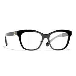Kính Mắt Cận Chanel Eyeglasses Butterfly CH3483 1403 54-17 Màu Đen