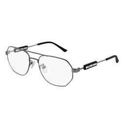 Kính Mắt Cận Unisex Balenciaga BB0117O 001 Màu Ghi Đen