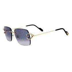 Kính Mát Cartier Sunglasses CT0330S-007 Màu Vàng - Xám