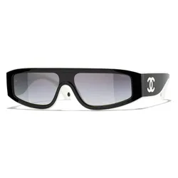 Kính Mát Chanel CH6057 1656S6 Sunglasses Màu Trắng - Đen