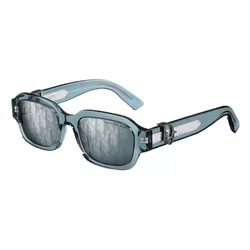 Kính Mát Dior Oblique S2I 30B8 Rectangular Sunglasses Màu Xanh Đậm