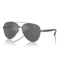 Kính Mát Nam Emporio Armani Sunglasses 0EA2046D 30036G62 Màu Xám/Đen