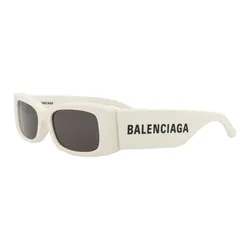 Kính Mát Nữ Balenciaga Sunglasses BB0260S 003 Màu Trắng Xám