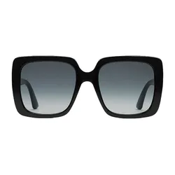 Kính Mát Nữ Gucci Oversize Rectangular Sunglasses 541362 J0740 1011 Màu Đen Xám