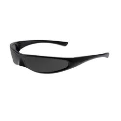 Kính Mát Unisex Balenciaga Blade Rectangle Sunglasses BB0383S 001 Màu Đen Xám