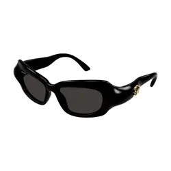 Kính Mát Unisex Balenciaga Shiny Black Sunglasses BB0354S 001 Màu Đen