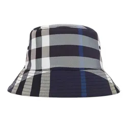 Mũ Burberry Check Bucket Hat Màu Đen Trắng Size S