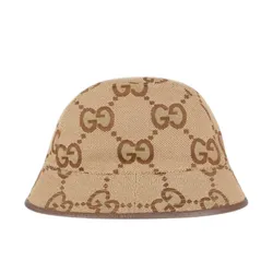 Mũ Nữ Gucci Jumbo GG Canvas Bucket Hat ‎681256 3HAGJ 2564 Màu Nâu Size S