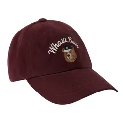 Mũ WHOAU Steve Head Patch WHACF4921A Màu Đỏ Thẫm