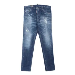 Quần Jean Nam Dsquared2 Button Fly Relax Long Crotch Blue Denim S74LB1330 S30342 470 Màu Xanh Size 46