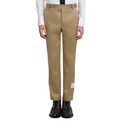 Quần Kaki Nam Thom Browne Camel Cotton Twill Chino Trousers MTU187A 03788 275 Màu Be Size 1