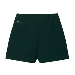 Quần Short Nữ Lacoste Minimal Bermuda Shorts FF9438 99 YZP Màu Xanh Lá Size 34