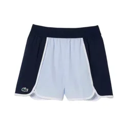 Quần Short Nữ Lacoste Sport Stretch Diamond Taffeta GF7373 54G X1J Màu Xanh Size 36