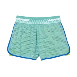 Quần Short Nữ Lacoste Women's Tennis Shorts With Built-In Undershorts GF4915 00 ZLI Màu Xanh Mint Size 32