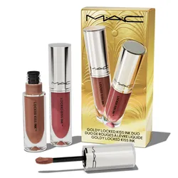 Set 2 Son Kem MAC Goldy Locked Kiss Ink Duo Tone (Expensive Taste Và Tried & Trophied)