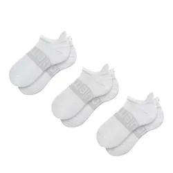 Set 3 Đôi Tất Lululemon Unisex Daily Essentials Power Stride Tab Ankle Socks White Freesize Màu Trắng
