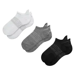 Set 3 Đôi Tất Lululemon Unisex Daily Essentials Power Stride Tab Ankle Socks White/Grey/Black Freesize Màu Trắng/Đen/Xám