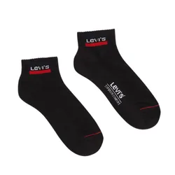 Set 5 Đôi Tất Levi's Mid Cut Logo 5 Pair - Sock - Melange Black Freeszie Màu Đen