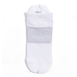 Tất Lululemon Unisex Power Stride Tab Medium Low Socks - White/Grey Freesize Màu Trắng Xám