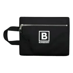 Túi Cầm Tay Burberry Noir Synthétique Màu Đen