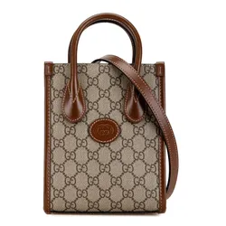 Túi Đeo Chéo Gucci Supreme Interlocking G Mini Bag Màu Nâu