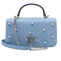 Túi Đeo Chéo Nữ Lyn Calla XS Crossbody Bag Blue Variation 2 LL25CBF129 Màu Xanh