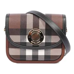 Túi Đeo Chéo Nữ Burberry Elizabeth Small Bag Coated Canvas Small Màu Nâu
