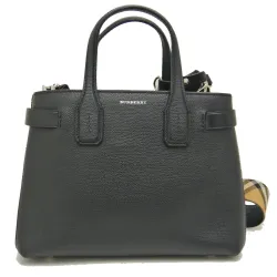 Túi Đeo Chéo Nữ Burberry Small Banner 4076748 Màu Đen