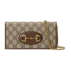 Túi Đeo Chéo Nữ Gucci Horsebit 1955 Wallet On Chain 621892 92TCG 8563 Màu Be