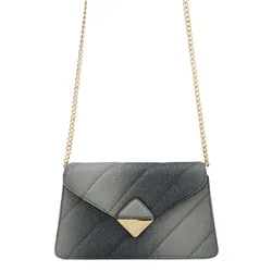 Túi Đeo Chéo Nữ Lyn Carrie M Crossbody Bag - Glitter Black LL25FBF018 Màu Đen Xám