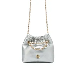 Túi Đeo Chéo Nữ Lyn Fontia Ime Mini Crossody Bag Silver LL25CBF964 Màu Bạc