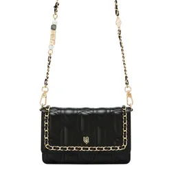 Túi Đeo Chéo Nữ Lyn Mika Infinite Mini Crossbody Bag Black LL25FBM032 Màu Đen
