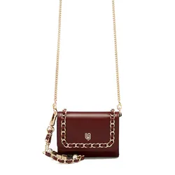 Túi Đeo Chéo Nữ Lyn Mika Infinite Wallet On Chain - Dark Red LL25FWM010 Màu Đỏ