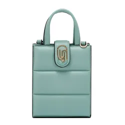Túi Đeo Chéo Nữ Lyn Nyxia Infinite Puffy Mini Tote Bag Light Blue LL25CBM261 Màu Xanh