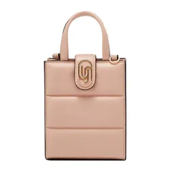 Túi Đeo Chéo Nữ Lyn Nyxia Infinite Puffy Mini Tote Bag Light Pink LL25CBM261 Màu Hồng