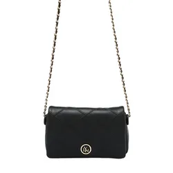 Túi Đeo Chéo Nữ Lyn Suva Xs Crossbody Bag Black LL25CBF212 Màu Đen