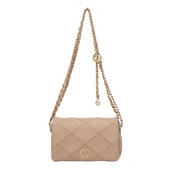 Túi Đeo Chéo Nữ Lyn Suva Xs Crossbody Bag Light Beige LL25CBF212 Màu Be