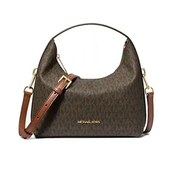 Túi Đeo Chéo Nữ Michael Kors MK 35F4G7YM1B Ember Small Signature Logo Messenger Bag Màu Nâu