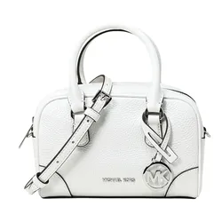 Túi Đeo Chéo Nữ Michael Kors MK Thompson Extra-Small Pebbled Leather Satchel 35S5S7OC0L Màu Trắng