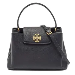 Túi Đeo Chéo Nữ Tory Burch Black Leather Small Britten Satchel Màu Đen