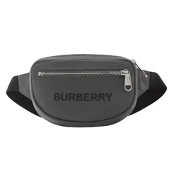 Túi Đeo Hông Burberry Logo Print Nylon Cannon Bum Bag Màu Xám