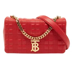 Túi Đeo Vai Nữ Burberry Red Quilted Leather Small Lola Chain Shoulder Bag Màu Đỏ