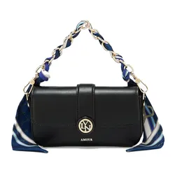 Túi Đeo Vai Nữ Lyn Artemis Flap Wallet On Chain - Black LL25CWF078 Màu Đen